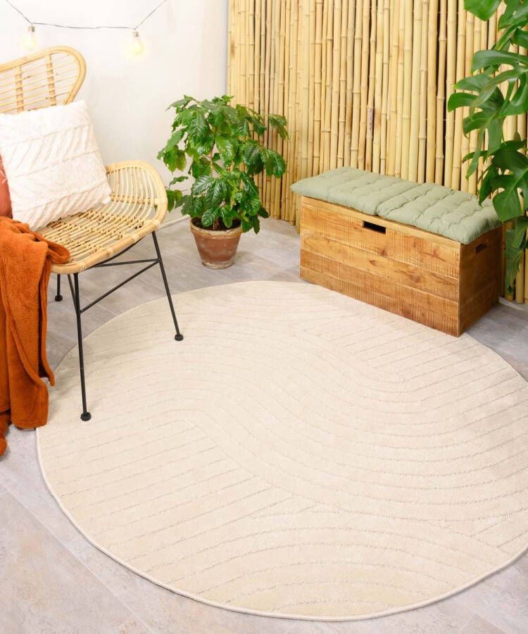 Boho&me Rond buitenkleed Verano wit 100 cm rond - Foto 2