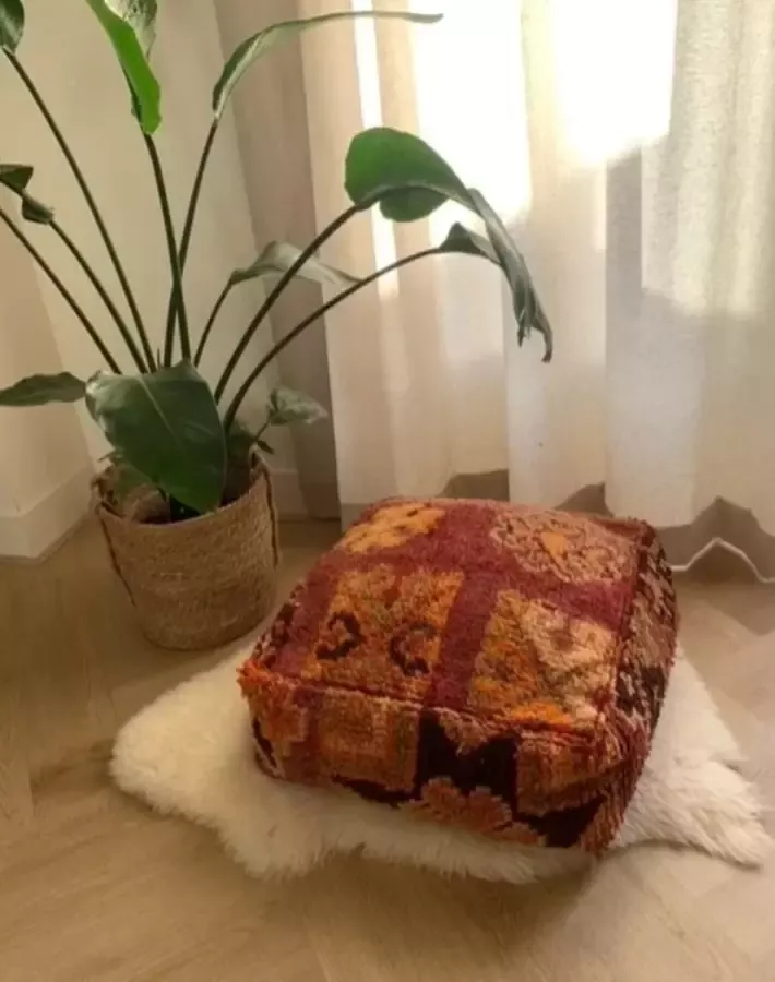 Boho-Wonen Cactus zijde kussen Sabra silk handgemaakte sierkussen - Foto 2