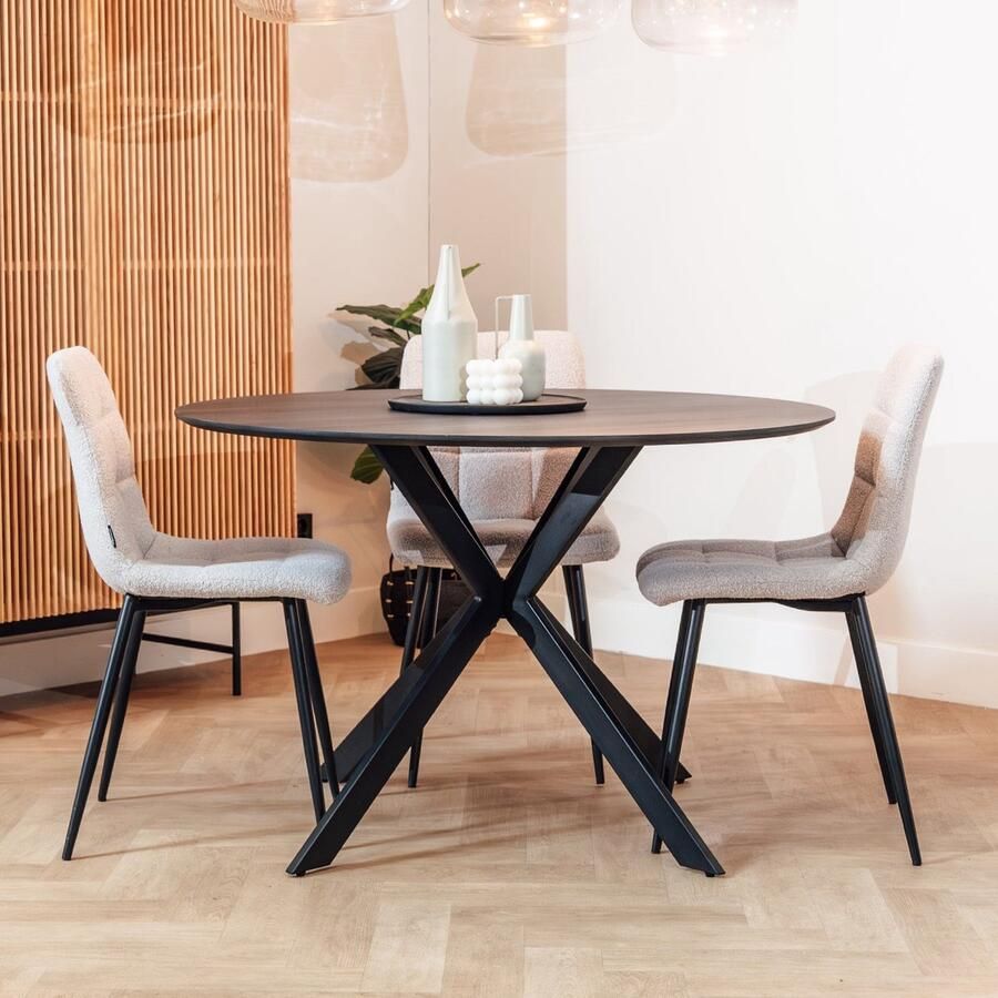 Bold Living Eettafel Mila Zwart