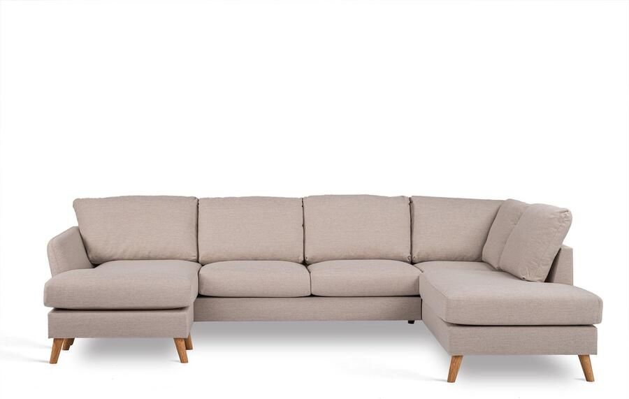 Bold Living Hoekbank Grace Poot Eiken Beige Inari - Foto 2