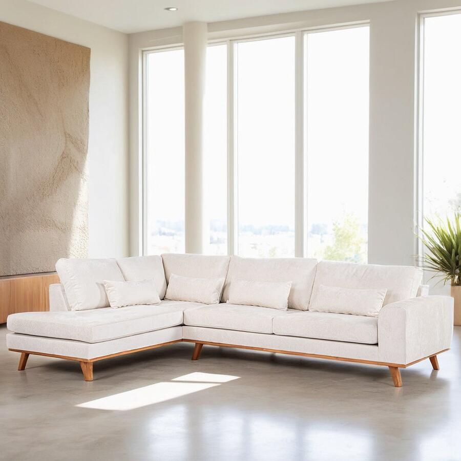 Bold Living Hoekbank Selena Champagne Loris