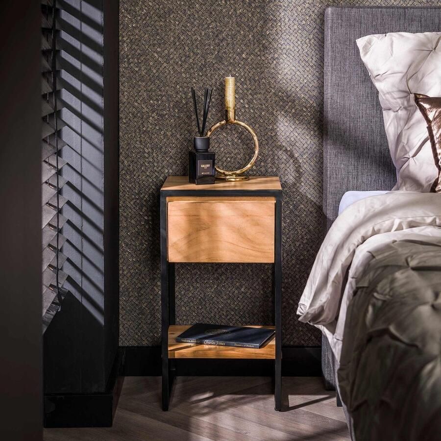 Bold Living Nachtkastje Beek Naturel Acaciahout