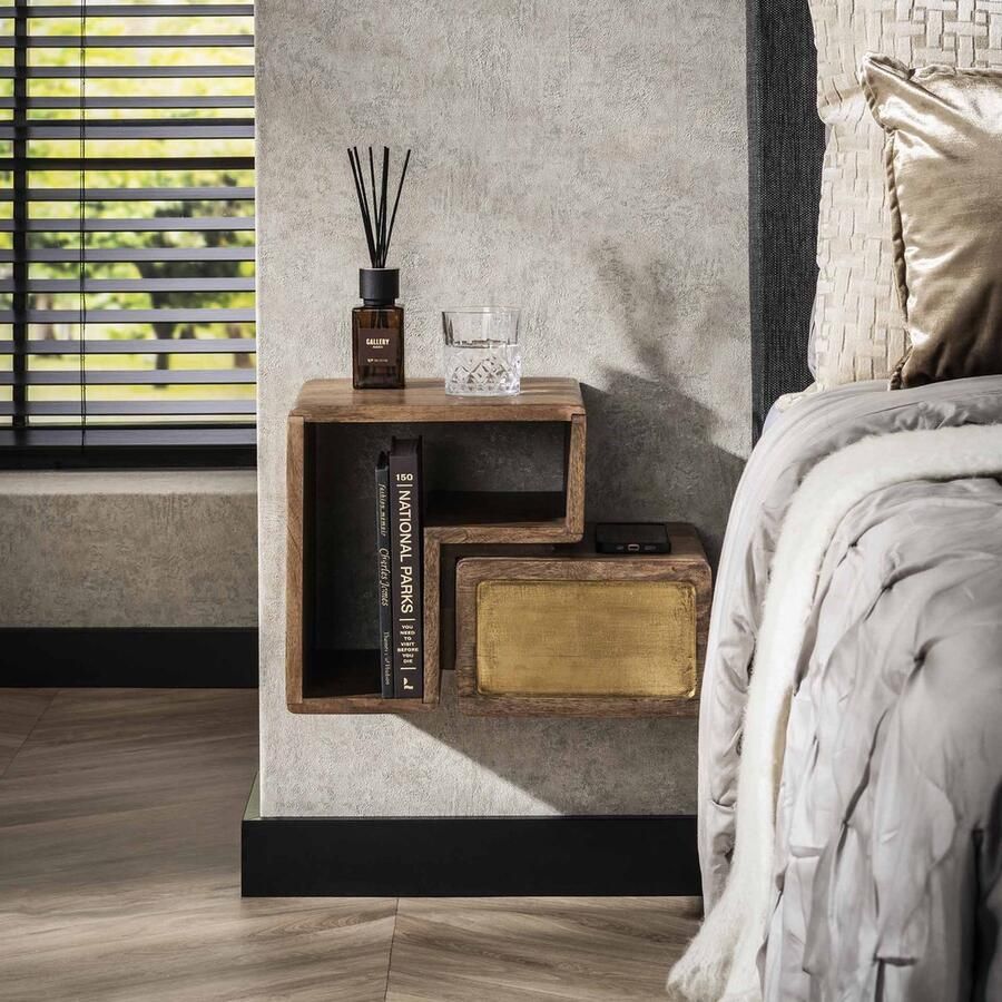 Bold Living Nachtkastje Emily Bruin Mangohout