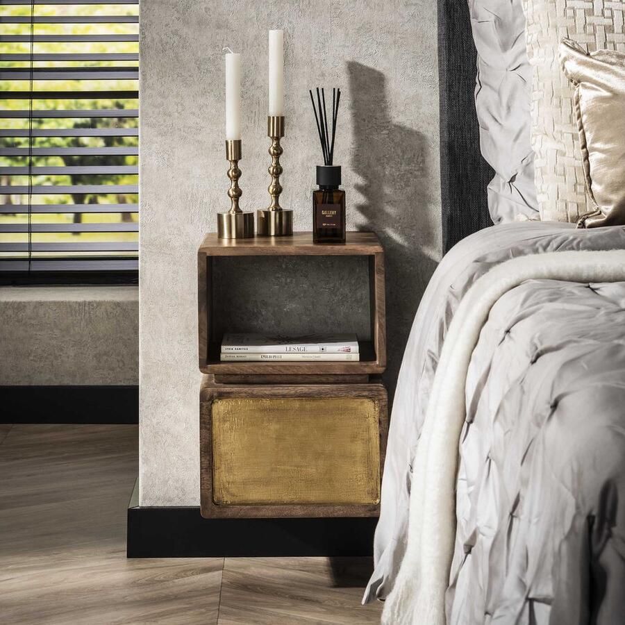 Bold Living Nachtkastje Emily Bruin Mangohout