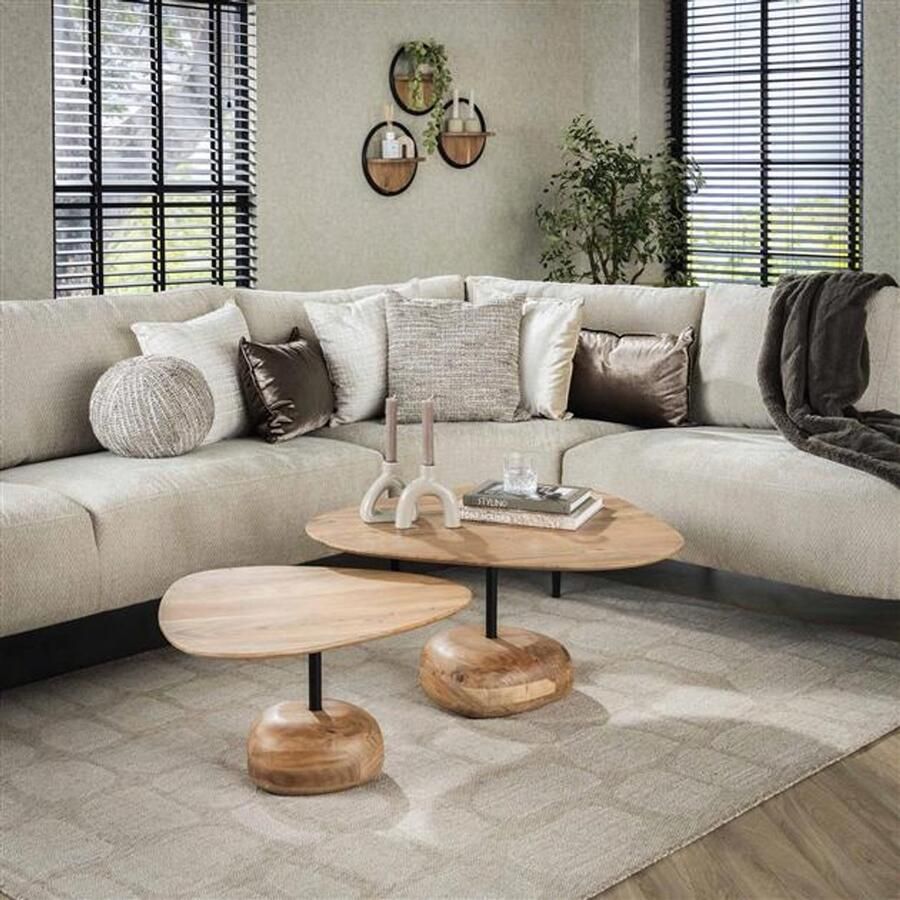 Bold Living Salontafel Cleo Acaciahout Naturel