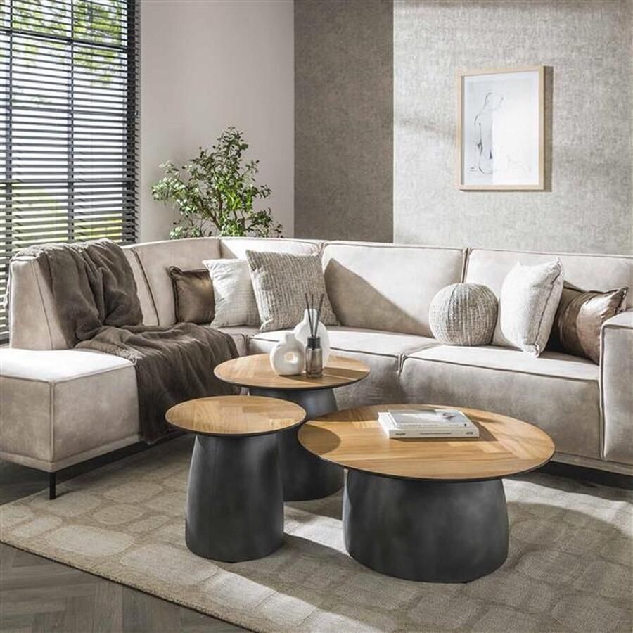 Bold Living Salontafel Saint Teakhout Fineer Naturel