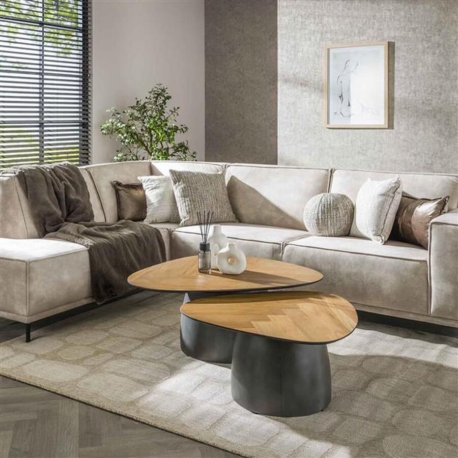 Bold Living Salontafel Saint Teakhout Fineer Naturel