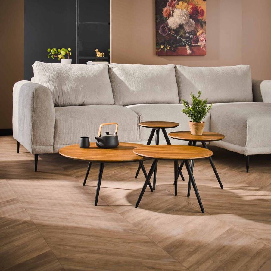 Bold Living Salontafel Teca Naturel Teakhout