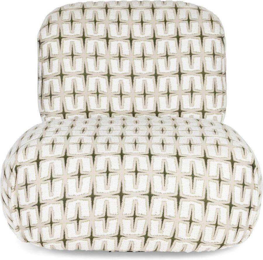 Bold Monkey Ritz Fauteuil Beige Groen