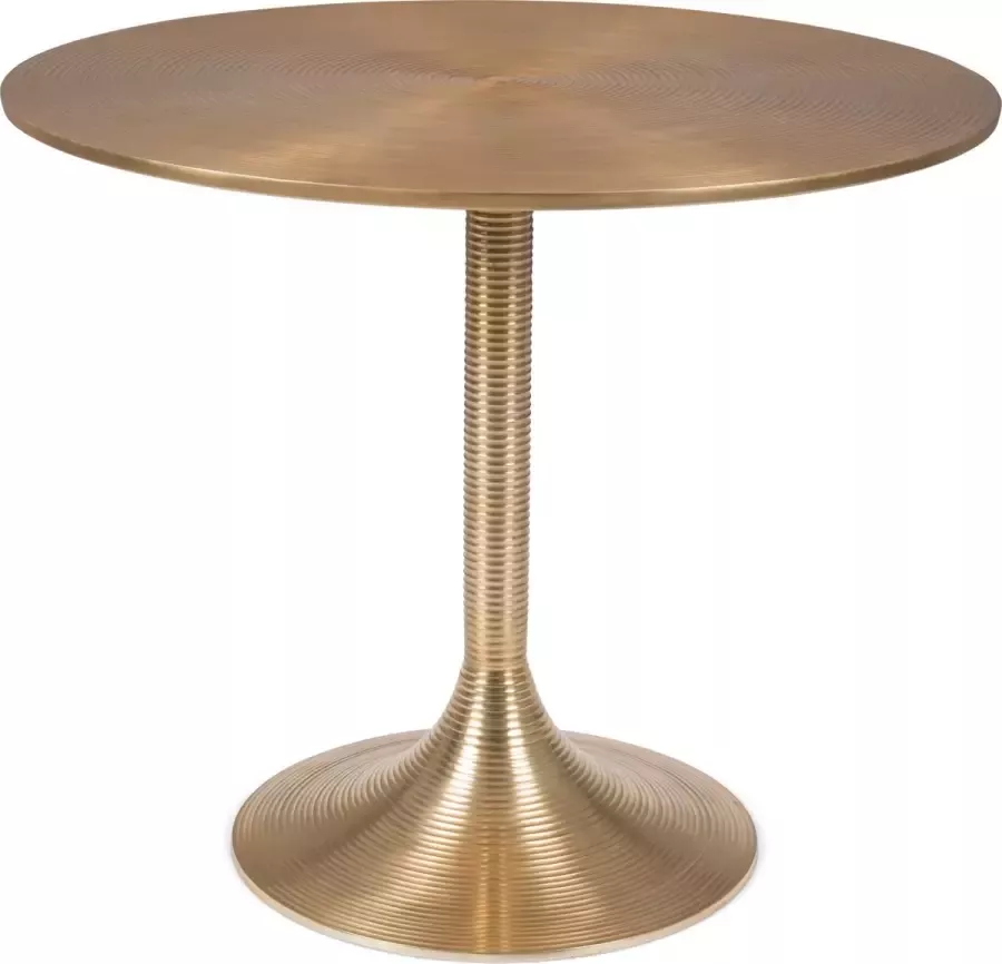 Zuiver BOLD MONKEY Hypnotising Round Dining Table Gold - Foto 1
