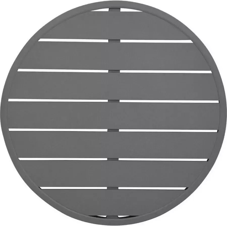 Bolero Aluminium Rond Tafelblad Donkergrijs 580mm FX037