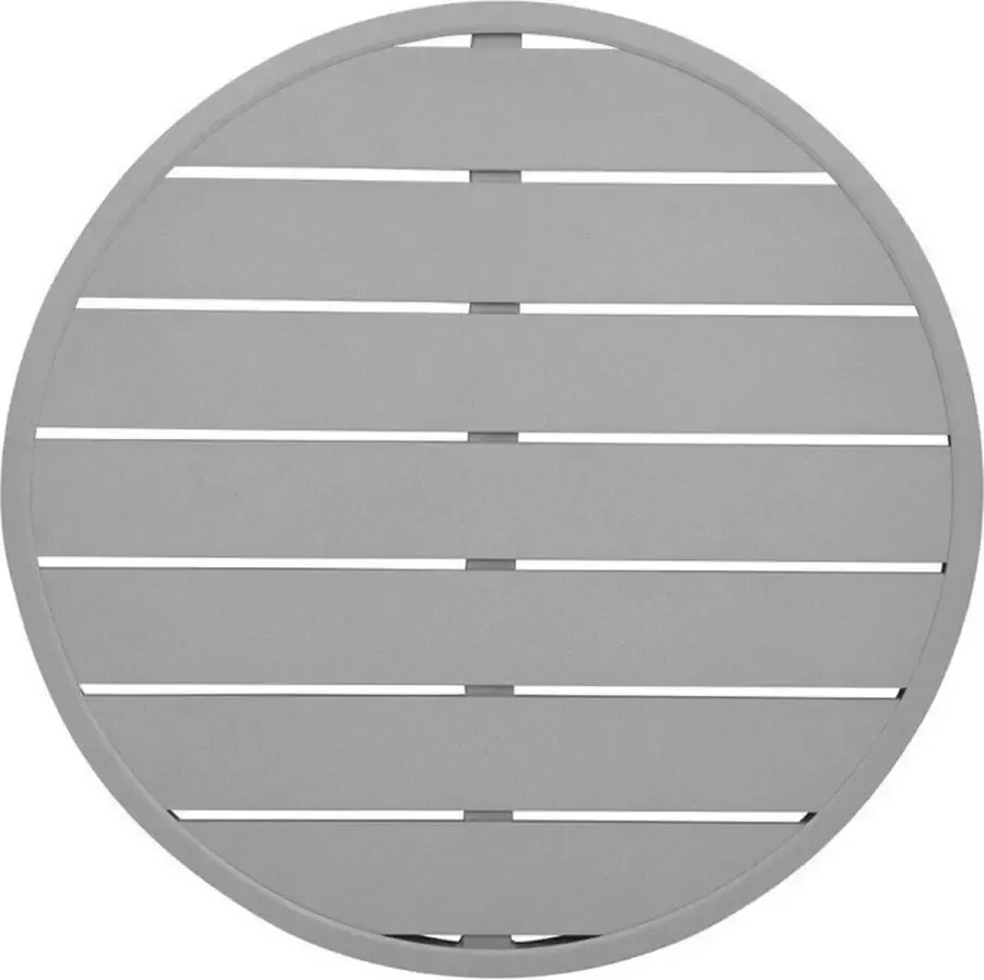 Bolero Aluminium Tafelblad Rond Lichtgrijs 580mm FX038