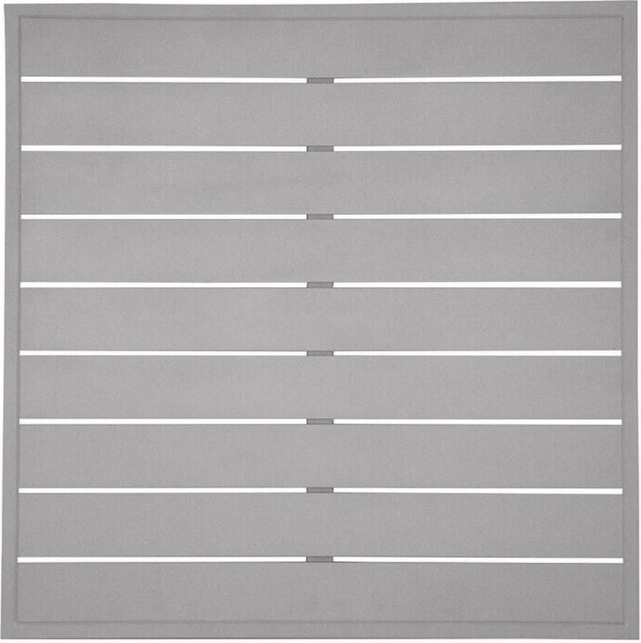 Bolero Aluminium Vierkant Tafelblad Lichtgrijs 700mm FW598