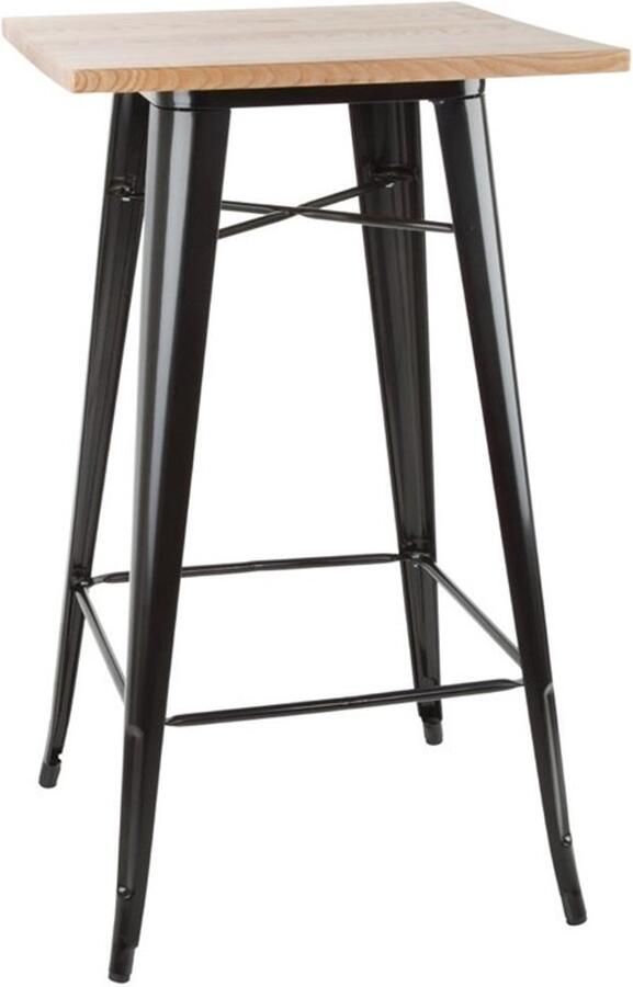 Bolero Bistro Bartafel Met Houten Blad Zwart FB595 - Foto 2
