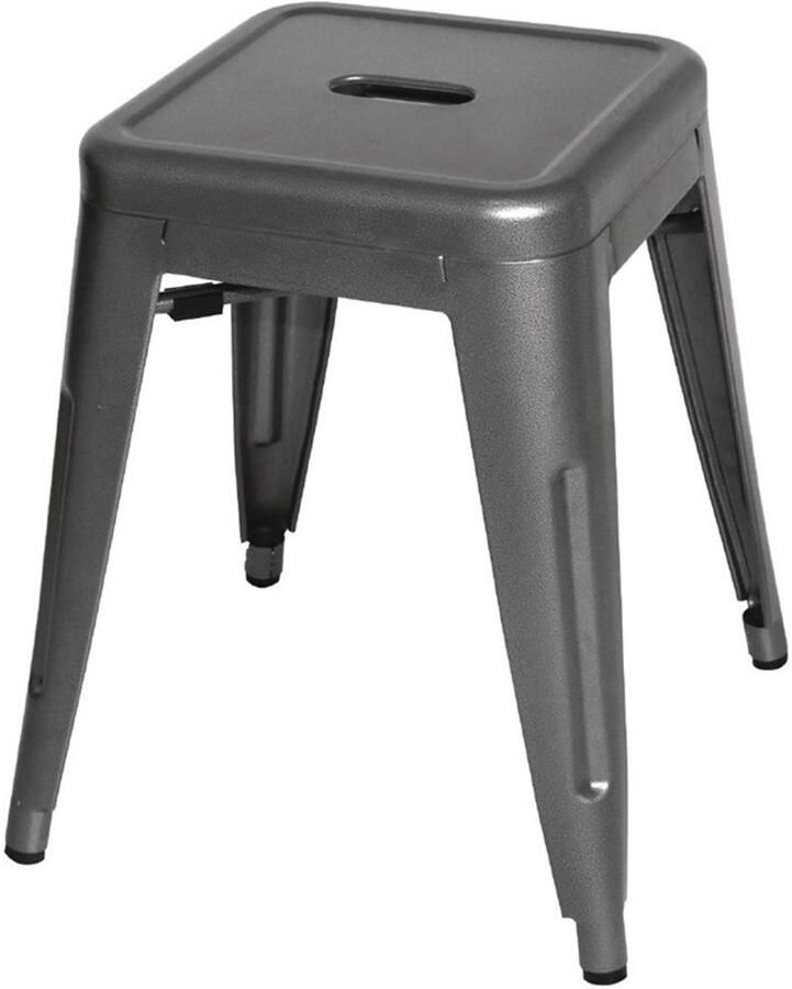 Bolero Lage Bistro Krukken Staalgrijs 4 Stuks DM933