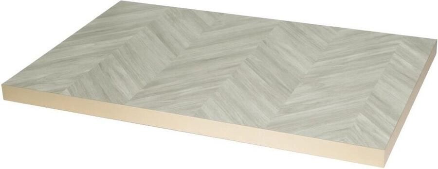 Bolero Rechthoekig Tafelblad Chevron Ontwerp 1100 mm X 700 Mm FU513