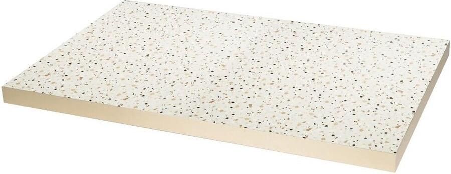 Bolero Rechthoekig Tafelblad in Terrazzostijl 1100x700 Mm DZ874