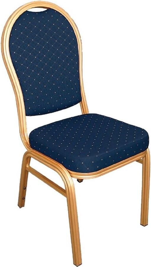 Bolero Stapelbare Banketstoel Blauw ( Set van 4 )