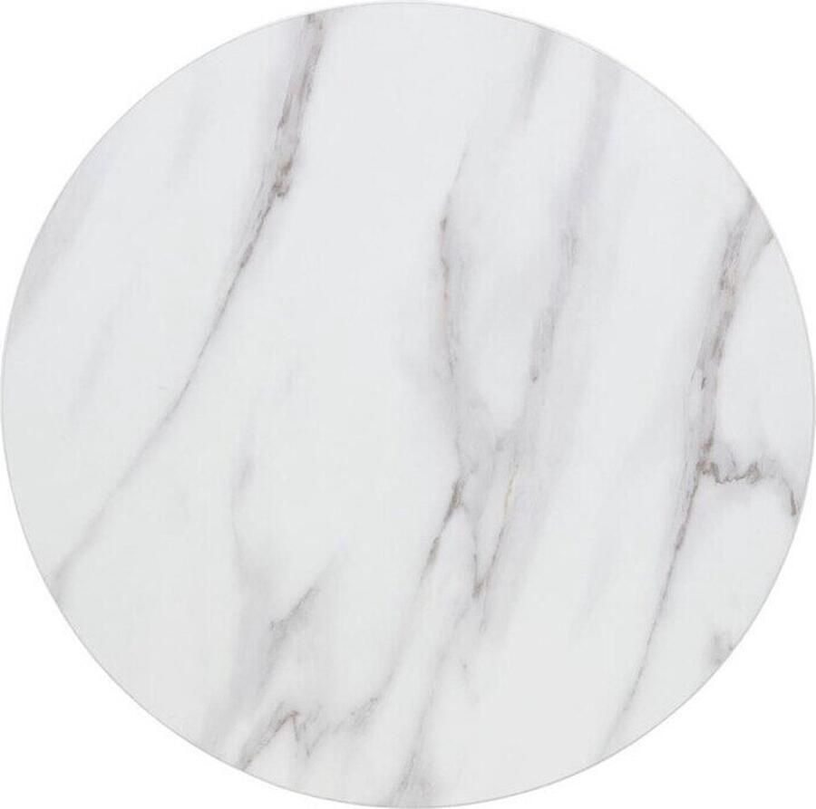 Bolero Voorgeboord Rond Tafelblad met Marmereffect 600 Mm DT445