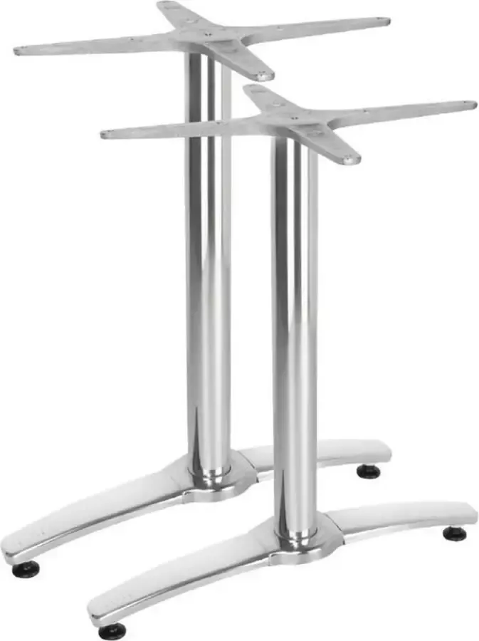 Bolero dubbele aluminium tafelpoot