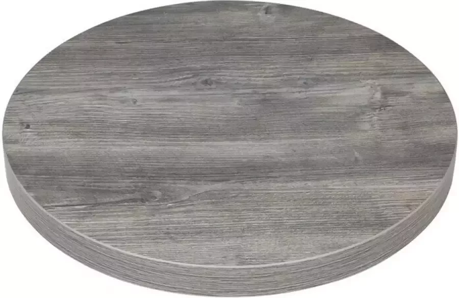 Bolero Rond Melamine Tafelblad Essenhout Effect Voorgeboord 60cm FT292