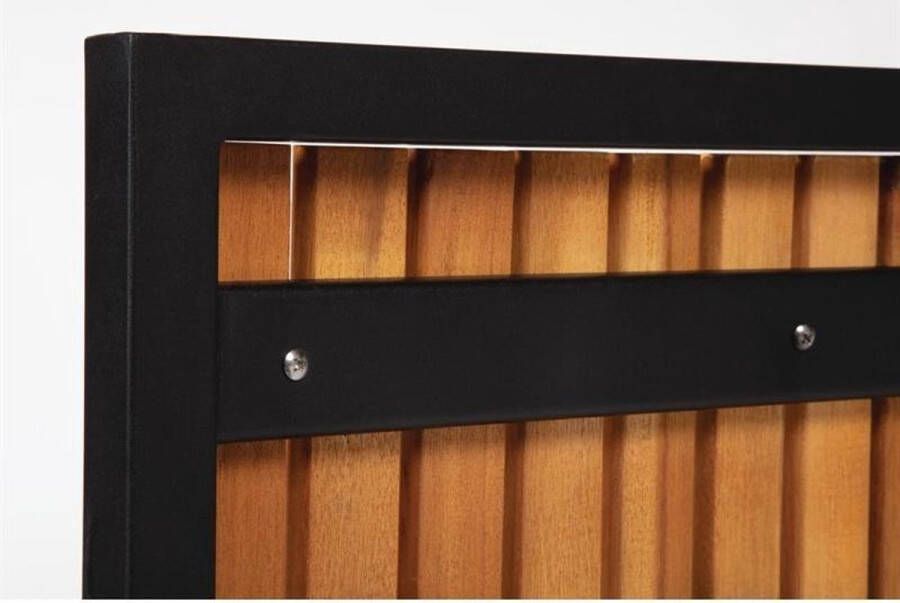 Bolero stalen en acaciahouten stoelen zonder armleuningen DS150