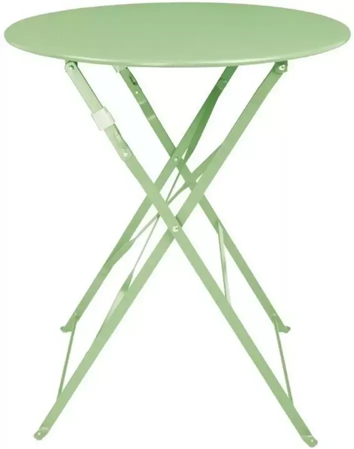 Bolero Stalen Klaptafel Rond Lichtgroen 595mm FT272