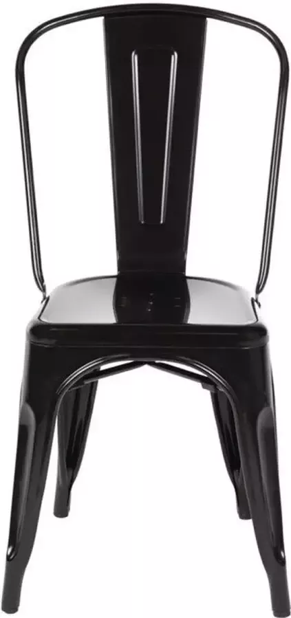 Bolero Stalen Stoel Zwart (4 Stuks) GL331 Horeca & Professioneel