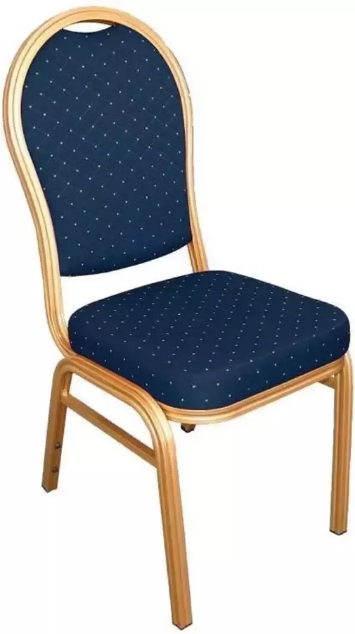 Bolero Stapelbare Banketstoel Blauw ( Set van 4 )