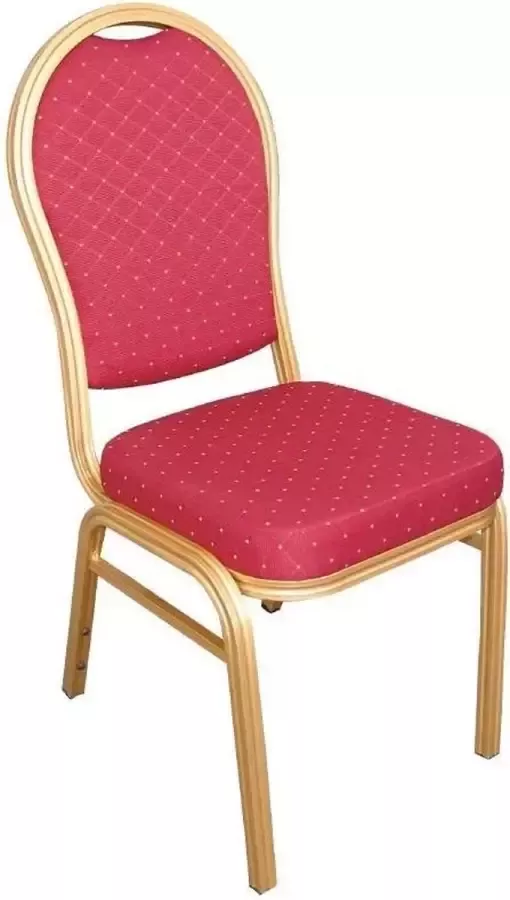 Bolero Stapelbare Banketstoel Rood ( Set van 4 )
