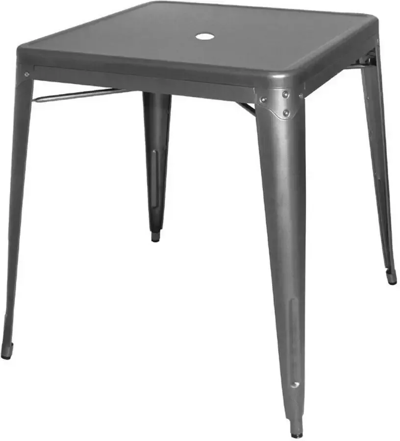 Bolero Vierkante Bistro Tafel Grijs 66cm DM904