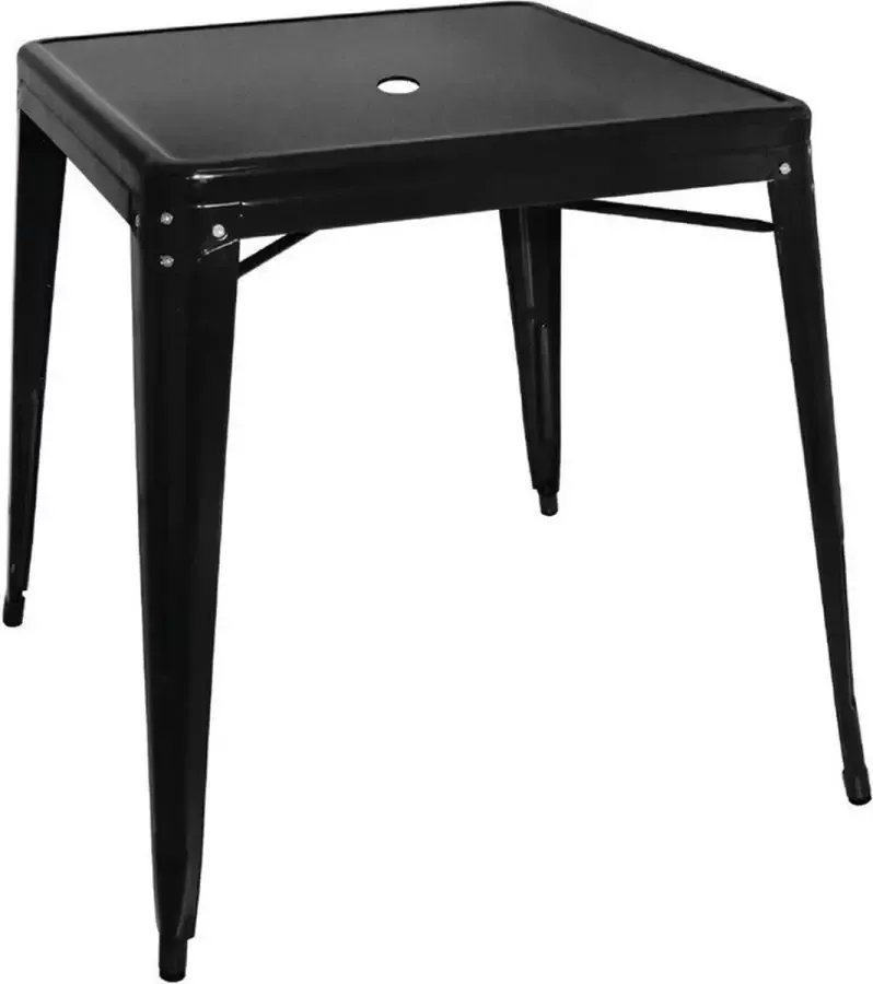 Bolero Vierkante Bistro Tafel Zwart 66cm GC867