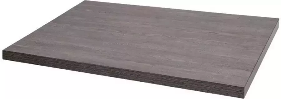Bolero Voorgeboord Rechthoekig Tafelblad Vintage Wood 1100x700mm DT441