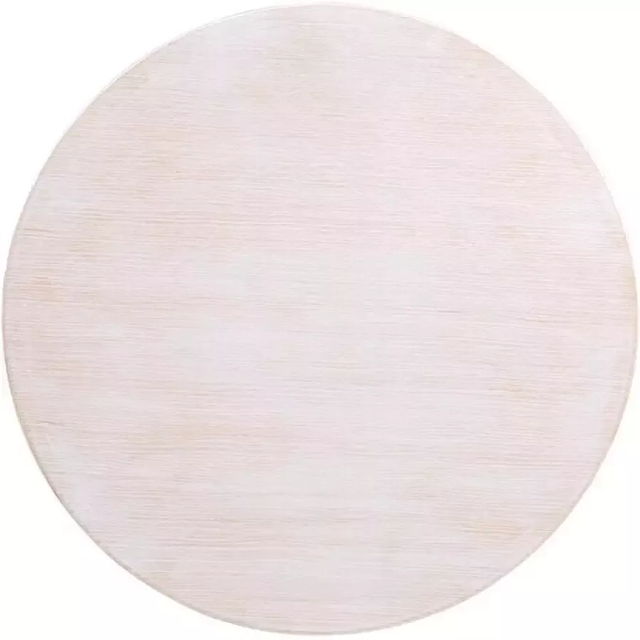 Bolero Voorgeboord Rond Tafelblad Vintage Wit 600mm DY729