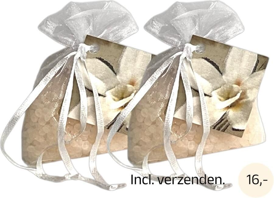Boles d olor Geurparels 2x 'Boles d'olor Flor de Vainilla' Vanille Inclusief verzenden Geurkorrels Geurzakje Geurbuiltjes Geurbuiltje Geurverfrisser Luchtverfrisser Verfrisser Parfum Frisse geur Hanger Kledingkast Kleding Kast - Foto 2