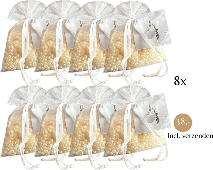 Boles d olor Geurparels 8x 'Boles d'olor Angels Charm' Inclusief verzenden Geurkorrels Geurzakje Geurbuiltjes Geurbuiltje Geurverfrisser Luchtverfrisser Verfrisser Parfum Frisse geur Hanger Kledingkast Kleding Kast