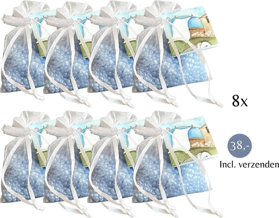 Boles d olor Geurparels 8x 'Boles d'olor Cotonet' Inclusief verzenden Geurkorrels Geurzakje Geurbuiltjes Geurbuiltje Geurverfrisser Luchtverfrisser Huisparfum Verfrisser Parfum Frisse schone geur Hanger Kledingkast Kleding Kast
