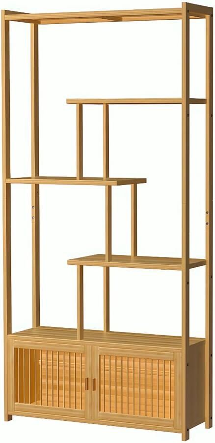 Bolt Edge Bamboe Opbergrek Luvio Stellingkast Voor Boeken Planten of Woondecoratie Boekenkast