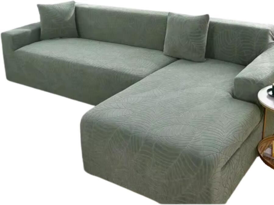 Bolt Edge Bankhoes zacht Waterdicht 2 zitsbank of voor hoekbank 145-180cm L-vorm Bankbeschermer Zetelhoes Zetelovertrek Stertch Groen