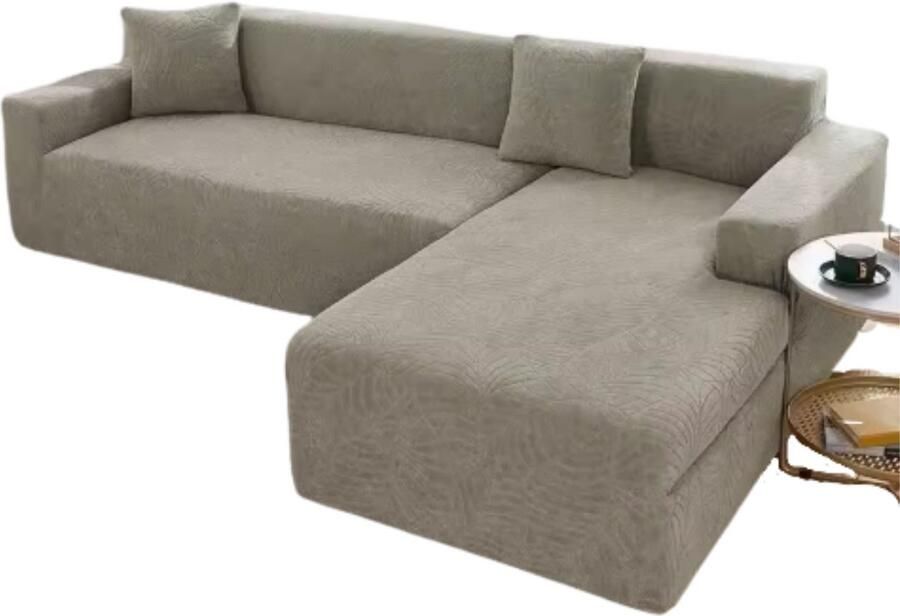 Bolt Edge Bankhoes zacht Waterdicht 2 zitsbank of voor hoekbank 145-180cm L-vorm Bankbeschermer Zetelhoes Zetelovertrek Stertch Grijs