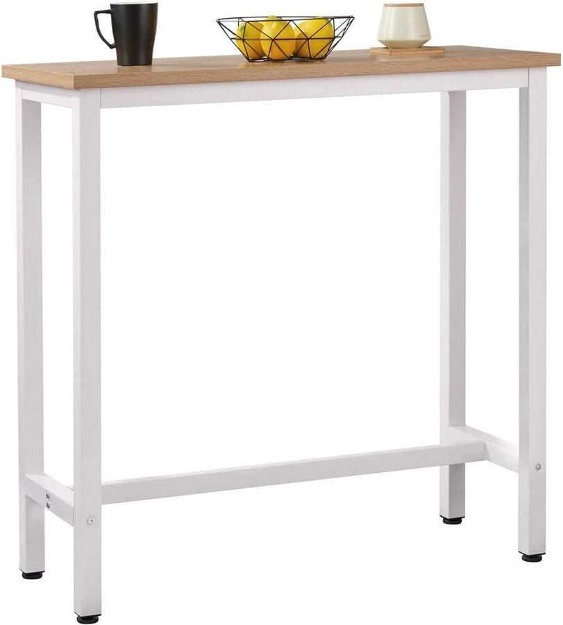 Bolt Edge Bartafel Bruin Rechthoekig Hout & metaal 100x40x100cm