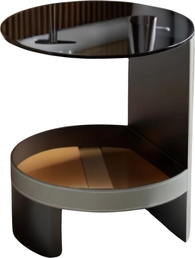 Bolt Edge Bijzettafel Deliot Bijzettafeltjes voor woonkamer of slaapkamer Glas Wachtruimte Uniek Accent