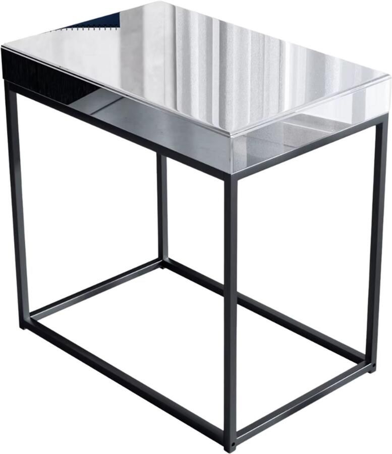 Bolt Edge Bijzettafel deluxe Nachtkastje Voor Slaapkamer & Woonkamer Spiegelend blad