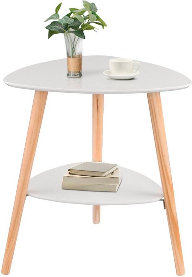 Bolt Edge Bijzettafel Modern Nachtkastje Driehoek 50x40x55cm Voor Slaapkamer