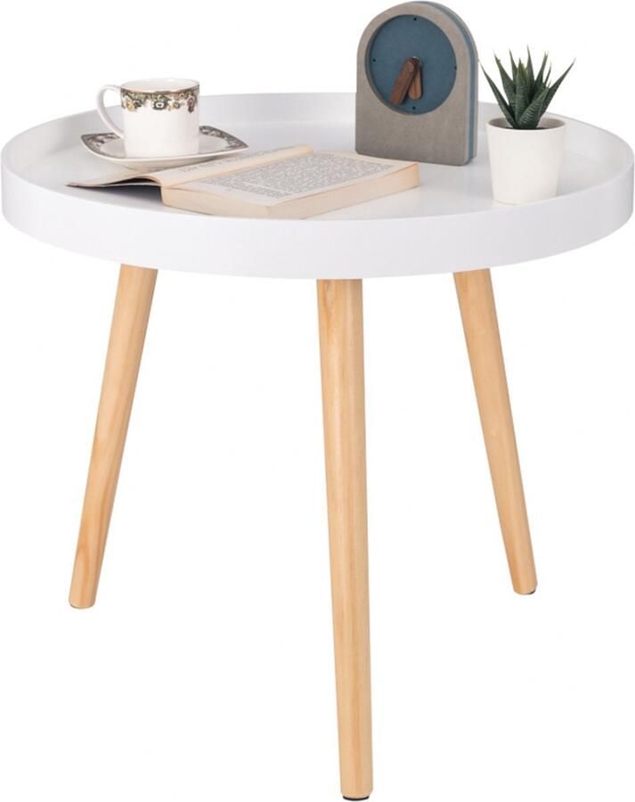 Bolt Edge Bijzettafel Rond Koffietafel Modern Ontwerp 50x44cm
