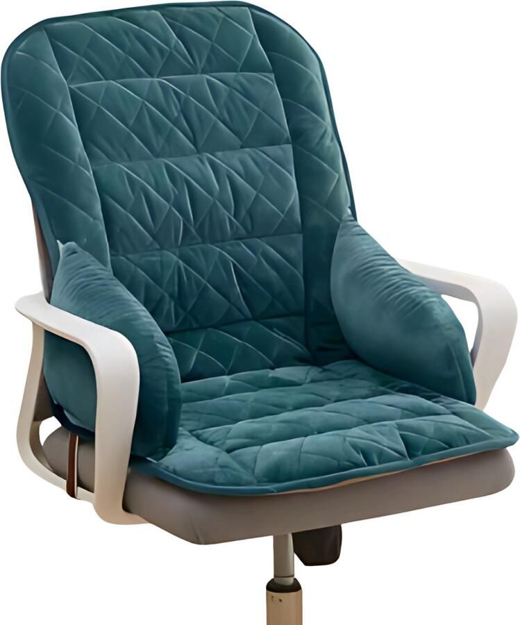 Bolt Edge Bureaustoel kussen Rugkussen Ergonomisch Universeel Donkergroen