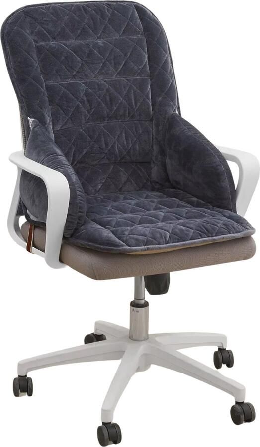 Bolt Edge Bureaustoel kussen Rugkussen Ergonomisch Universeel Zwart grijs