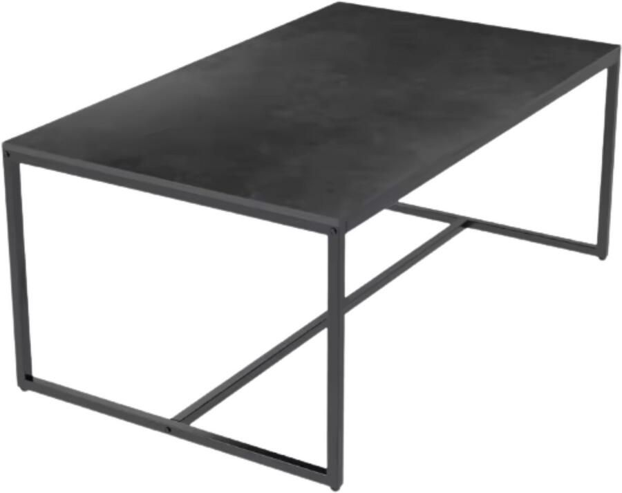 Bolt Edge Eettafel Opulence Marmer look Uitschuifbaar 150 to 180cm Zwart