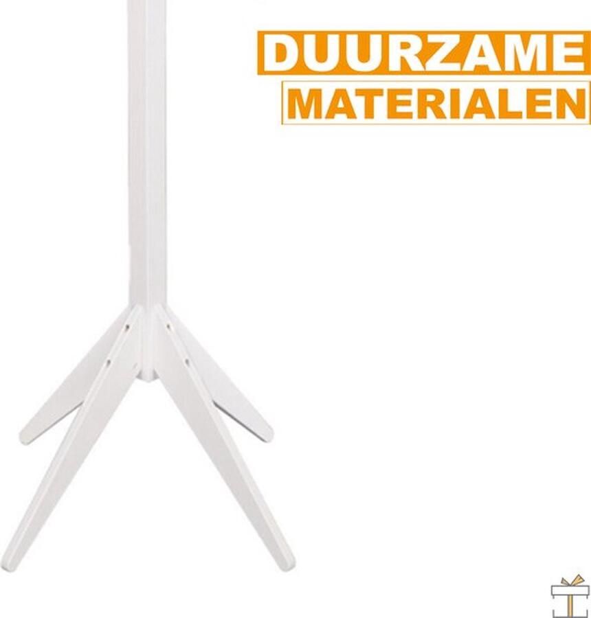 Bolt Edge Kapstok Staand Massief Hout 8 Haken Premium Look 180cm Zwart