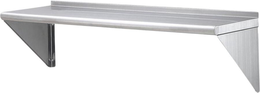 Bolt Edge Kruidenrek ophangbaar 180KG draagvermogen Horeca Wandrek RVS Voor kruidenpotjes en meer Keukenrek